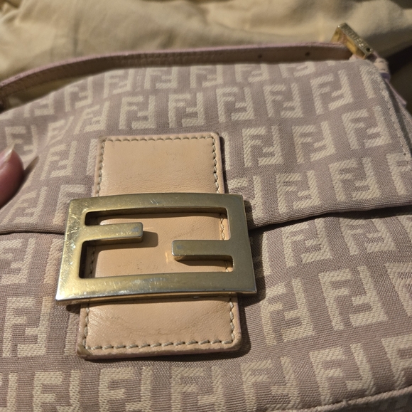 Fendi Baguette Cloth Mini bag, dusty pink - Picture 13 of 14